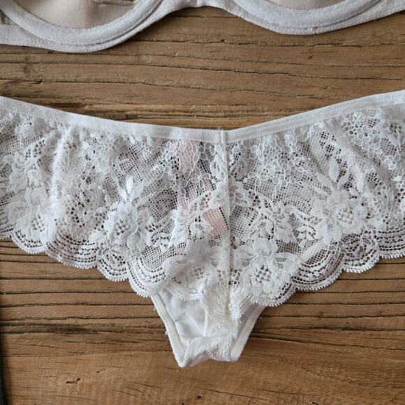 Victoria's Secret Dream Angels Pushup without Padding Bra Thong Set sz 36C/S New - Picture 4 of 7